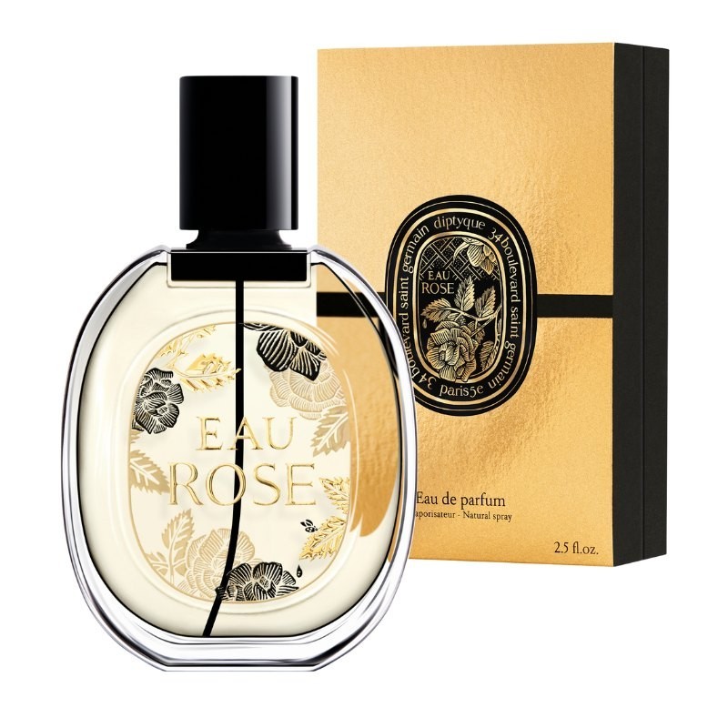 Eau Rose Noël - Eau de parfum - Diptyque (75 ml) Eau rose se pare de son habit de fête en Or